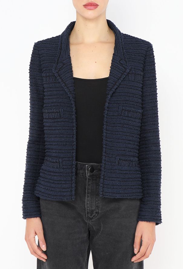 Chanel 2014 Bouclé Notched Jacket - 2