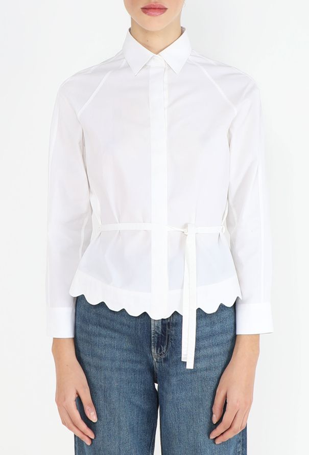 Alaïa F/W 2006 Scalloped Belted Shirt - 1