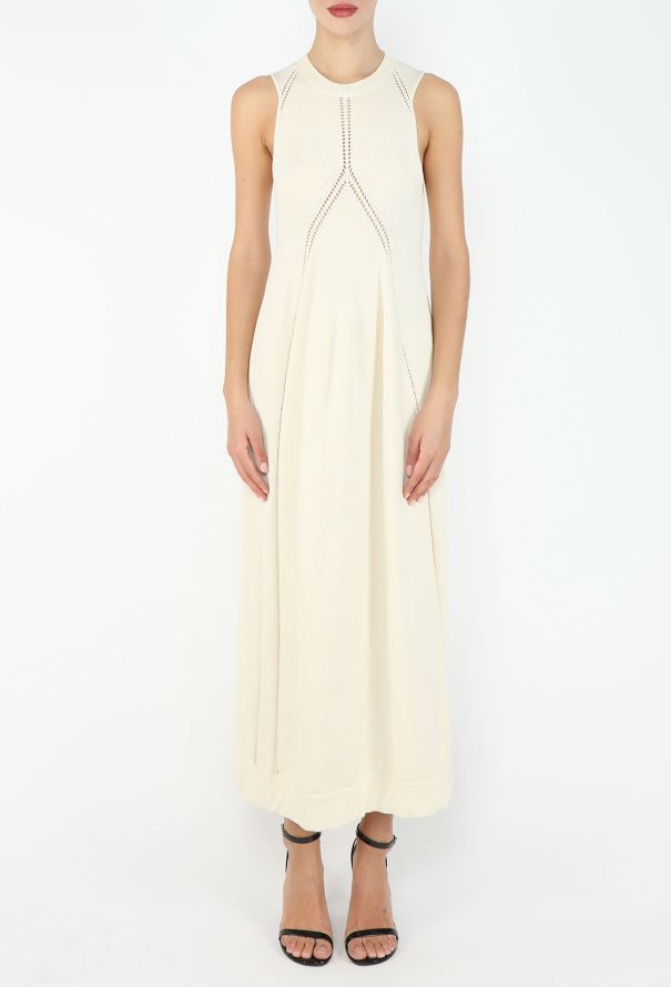 Jil Sander Pre-Fall 2023 Pointelle Knit Dress - 4
