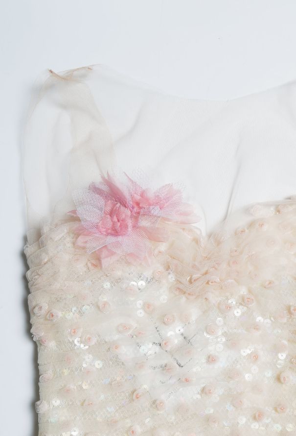 Rodarte F/W 2018 Tulle Rose Dress - 6
