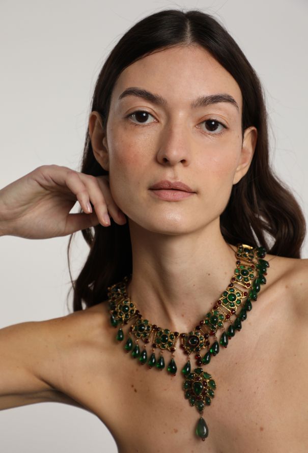 Chanel COUTURE Late 1960s Gripoix Camélia Necklace - 1
