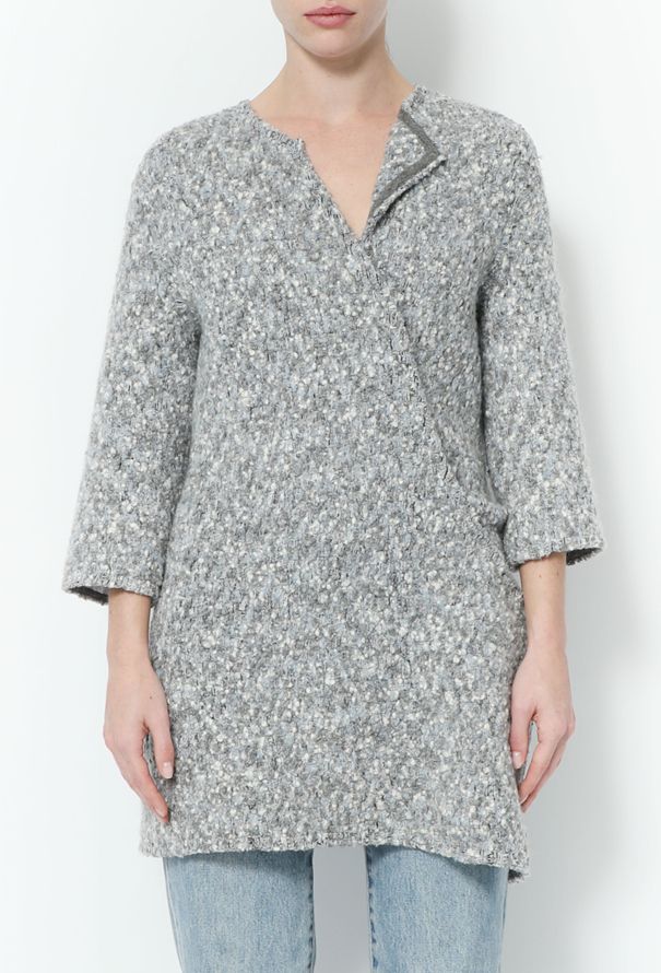 Céline F/W 2014 Bouclé Wrap Cardigan - 4