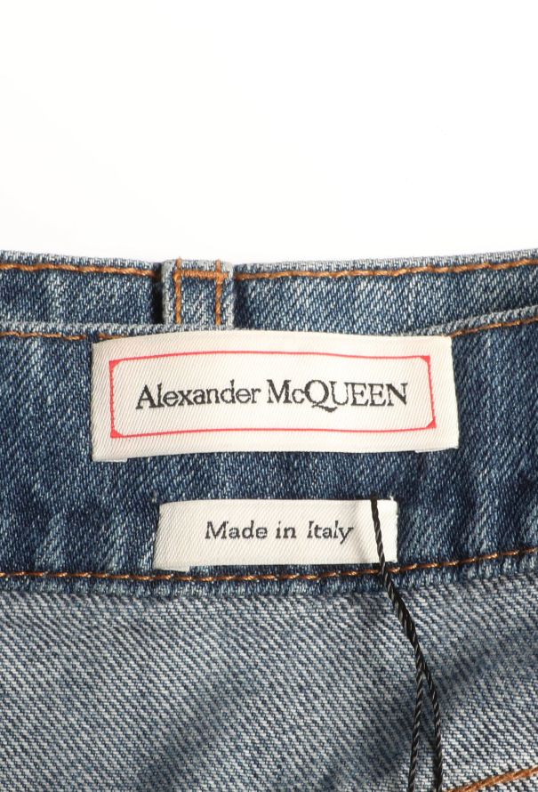 Alexander McQueen F/W 2021 Flared Denim Skirt - 6