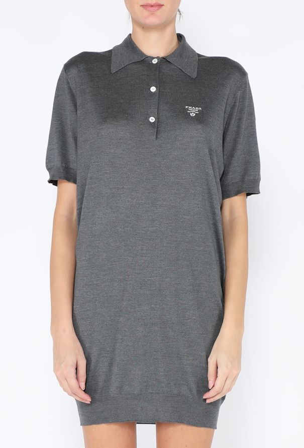 Prada 2024 Silk Logo Polo Dress - 1