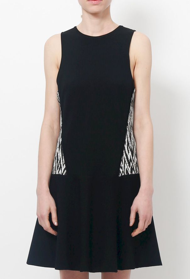 Proenza Schouler Black Textured A-Line Dress - 5