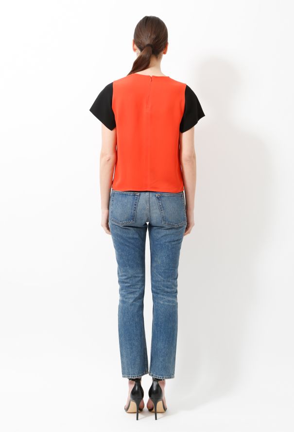 Céline Resort 2011 Silk Bicolor Blouse - 4