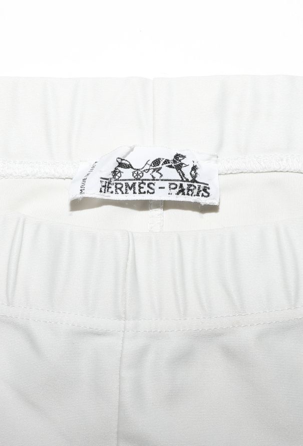 Hermès Vintage 'Les Folies du Ciel' Printed Leggings - 4