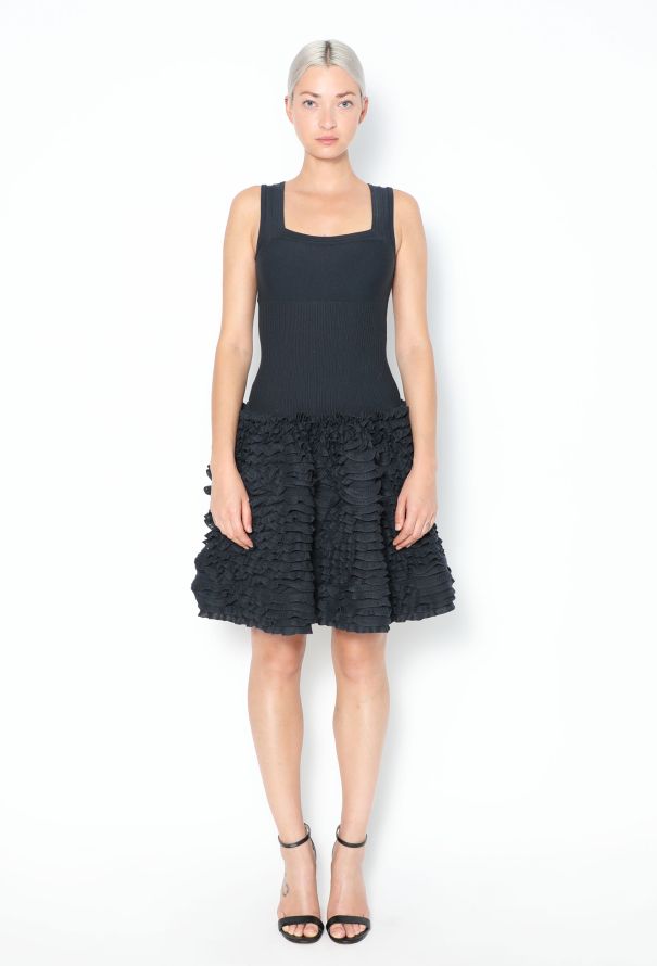 Alaïa Tiered Bodycon Skater Dress - 2