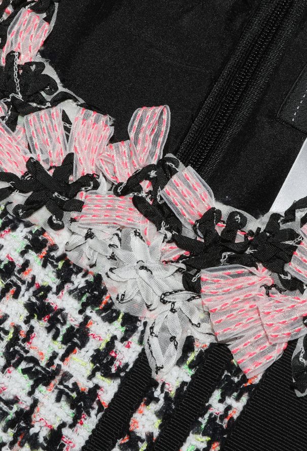 Chanel S/S 2010 Floral Trim Tweed Dress - 7