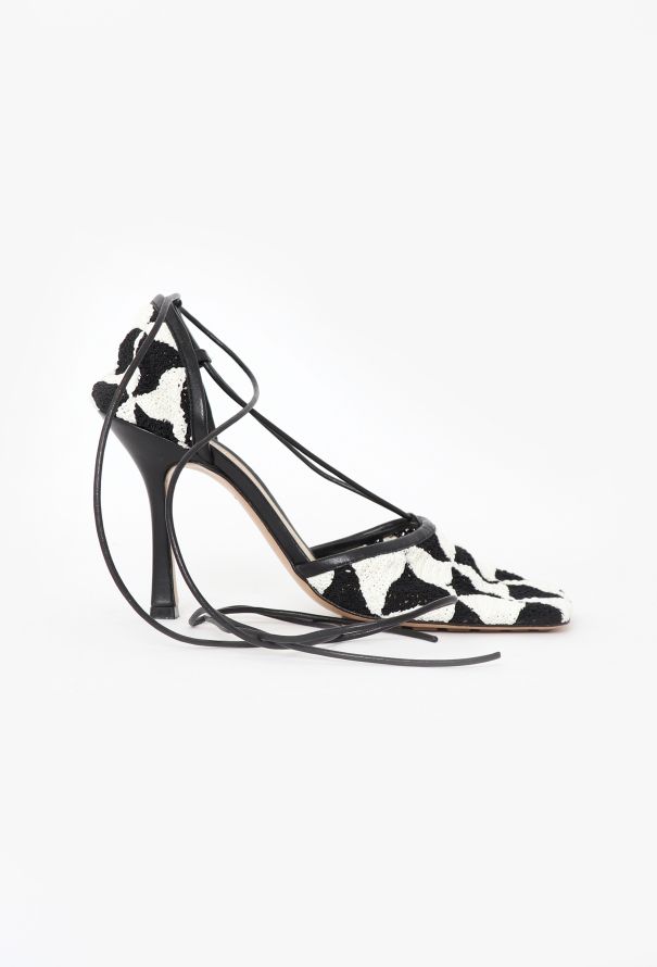 Bottega Veneta Resort 2022 Phantom Crochet Heels - 5