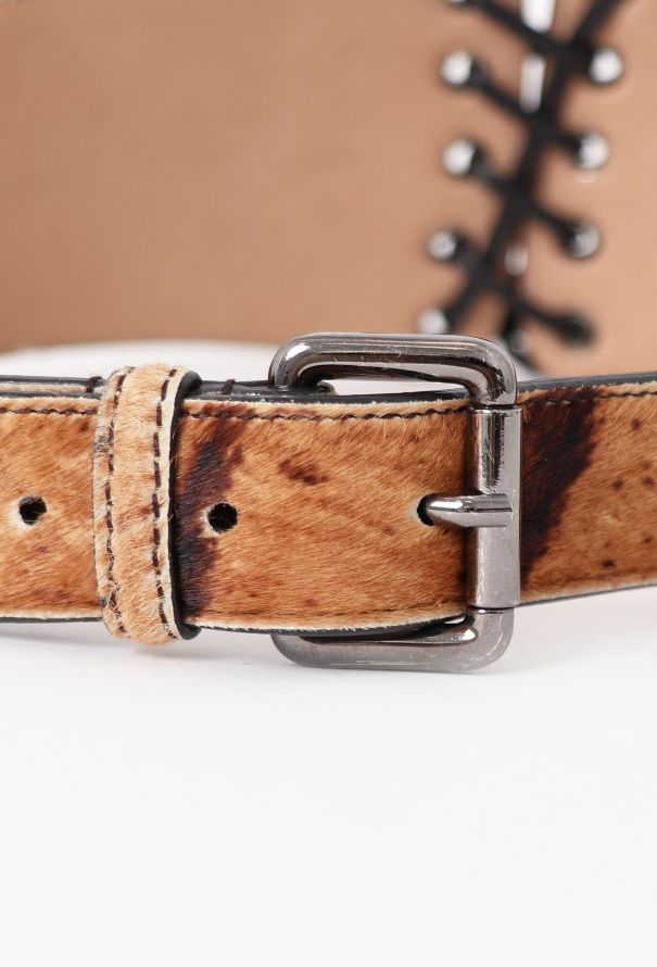Alaïa 2019 Re-Edition '90 Ponyhair Corset Belt - 6