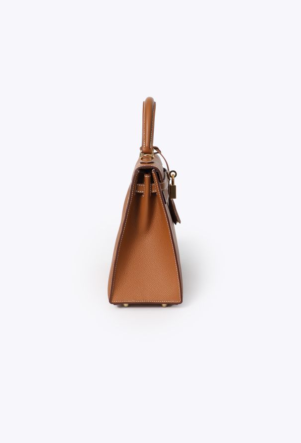 Hermès 2023 Gold Epsom Kelly Sellier 25 - 8