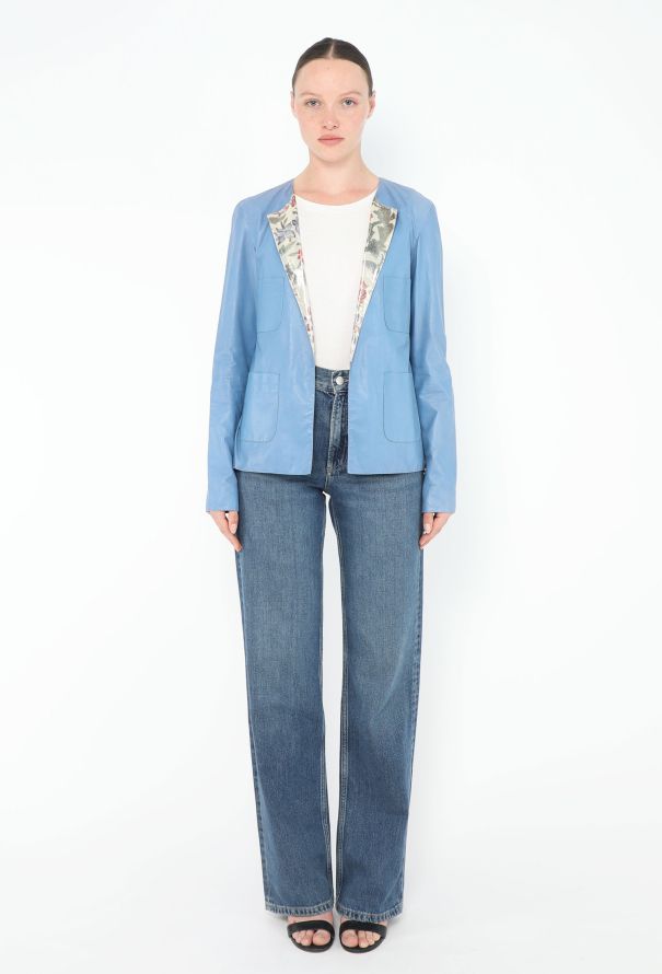 Chanel Resort 2015 Paris-Dubai Leather Lurex Jacket - 3