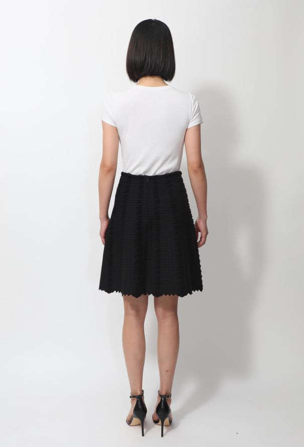 Alaïa Geometric Textured Skirt - 4
