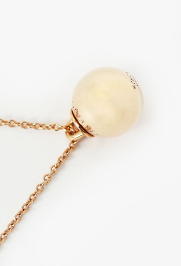 Tiffany & Co 18k Rose Gold Ball Pendant Necklace - 3