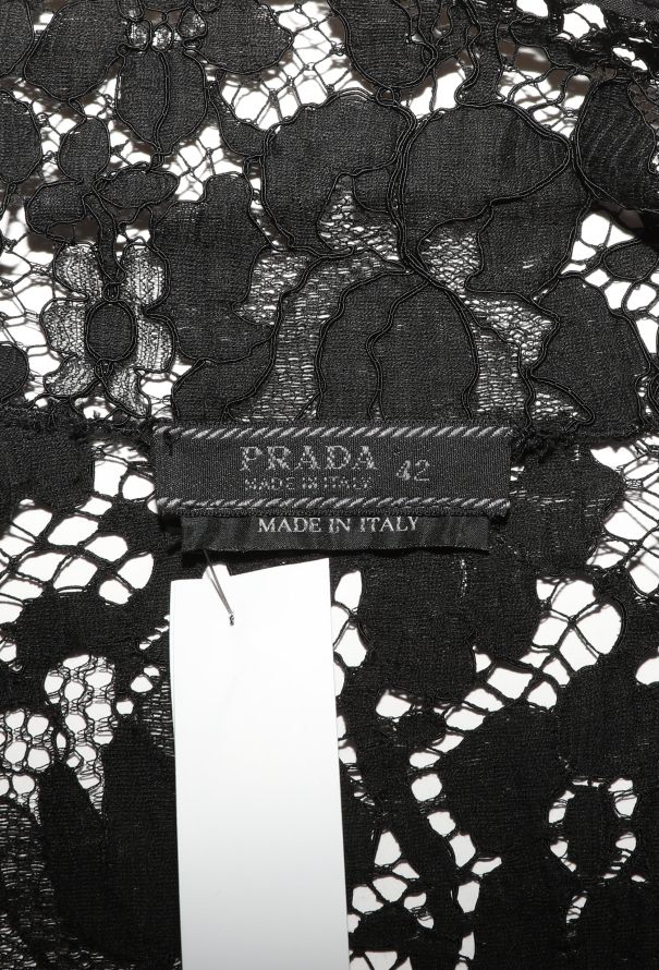 Prada Raschell Belted Lace Blouse, F/W 2008 - 8