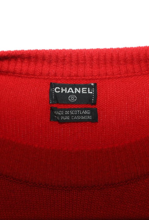 Chanel '80s Scottish Bicolor Cashmere Sweater - 5