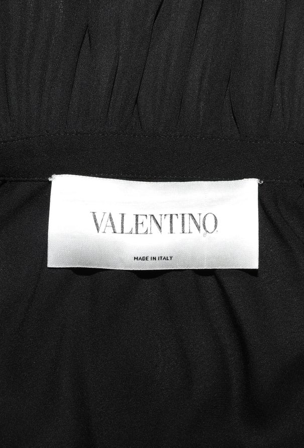 Valentino 2024 Pleated Silk Maxi Dress - 5