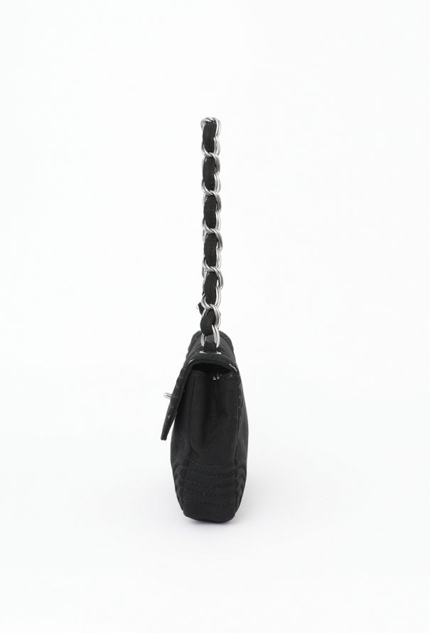 Chanel Black Jersey Flap Bag - 5