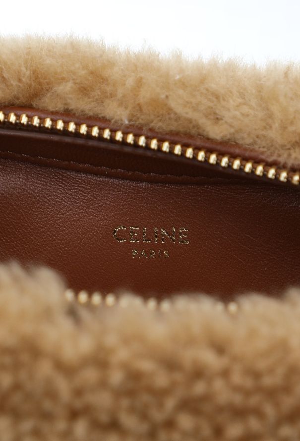 Céline 2022 Shearling Heart Mini Bag - 12