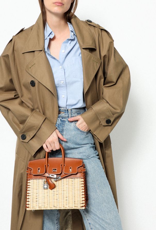 Hermès 2023 Collector Barenia & Osier Picnic Birkin 25 - 2