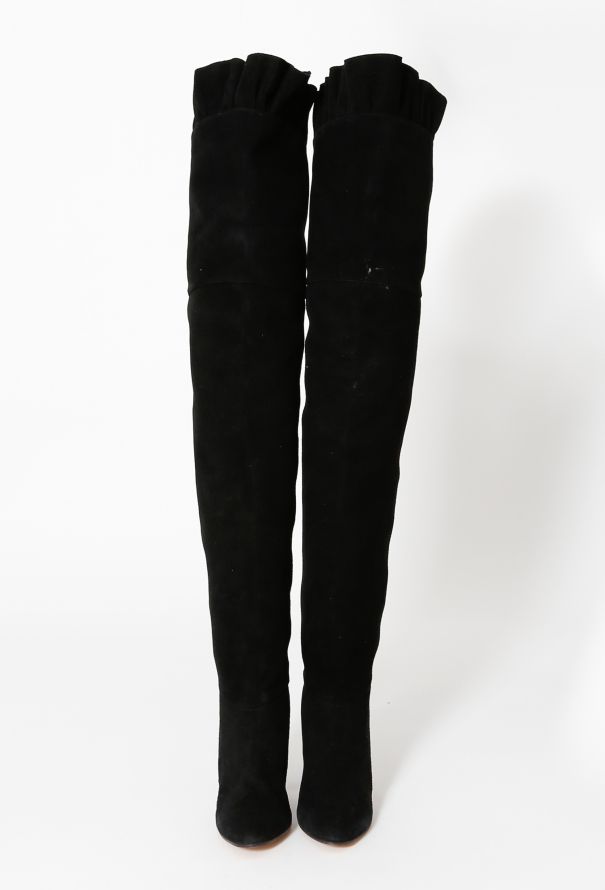 Chloé F/W 2009 Ruffled Over-Knee Boots - 4