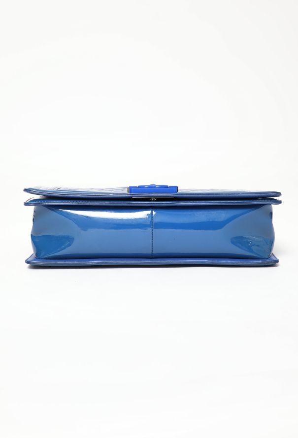 Chanel Patent Plexiglass Large Boy Bag - 6