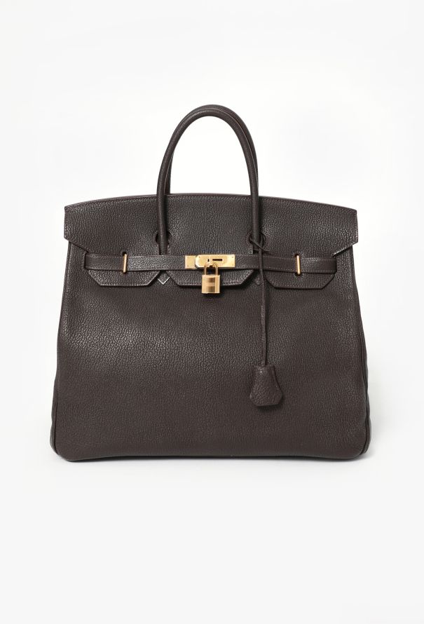 Hermès Ebène Mysore HAC Birkin 35 - 1