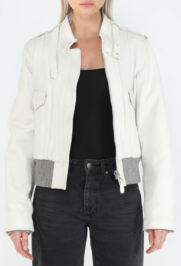Balenciaga Collector F/W 2004 Leather Bomber Jacket - 6