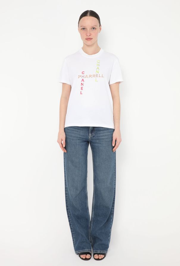 Chanel 2019 x Pharrell Williams Embellished T-Shirt - 2