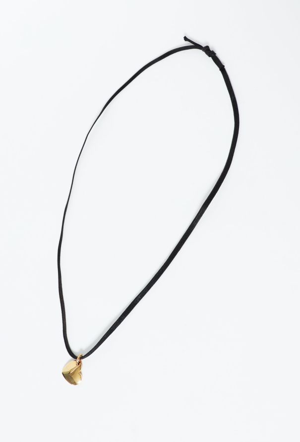 Pomellato 18k Yellow Gold Heart Rope Necklace - 4
