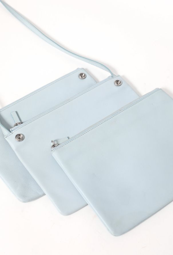Céline Sky Blue Classic Trio Bag - 10