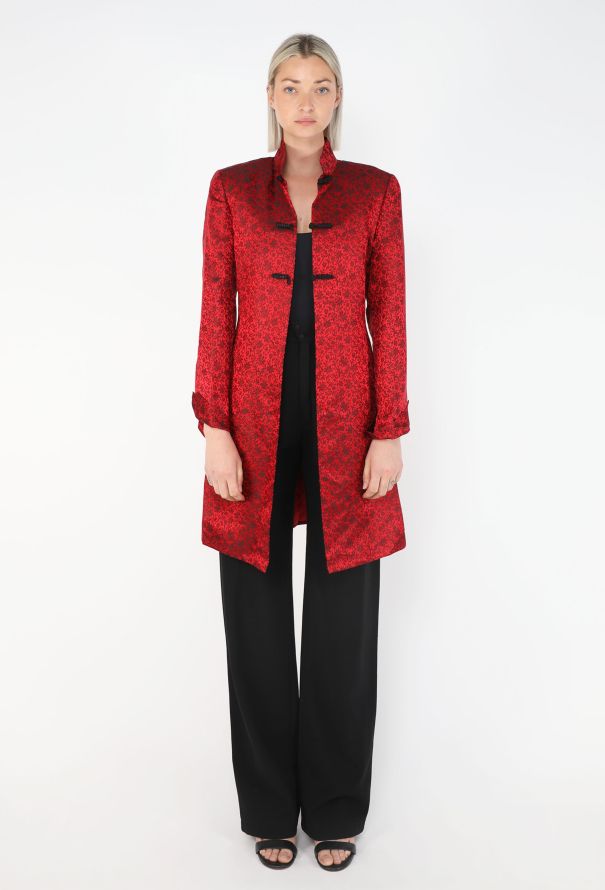 Shanghai Tang Silk Jacquard Tang Coat, 1990s - 4