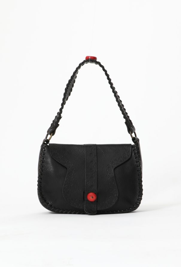 Valentino Embossed Buffalo Shoulder Bag - 1