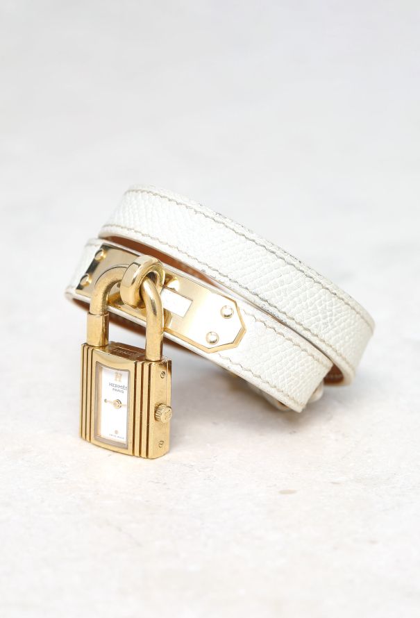 Hermès Craie Epsom Double Tour Kelly Watch - 4