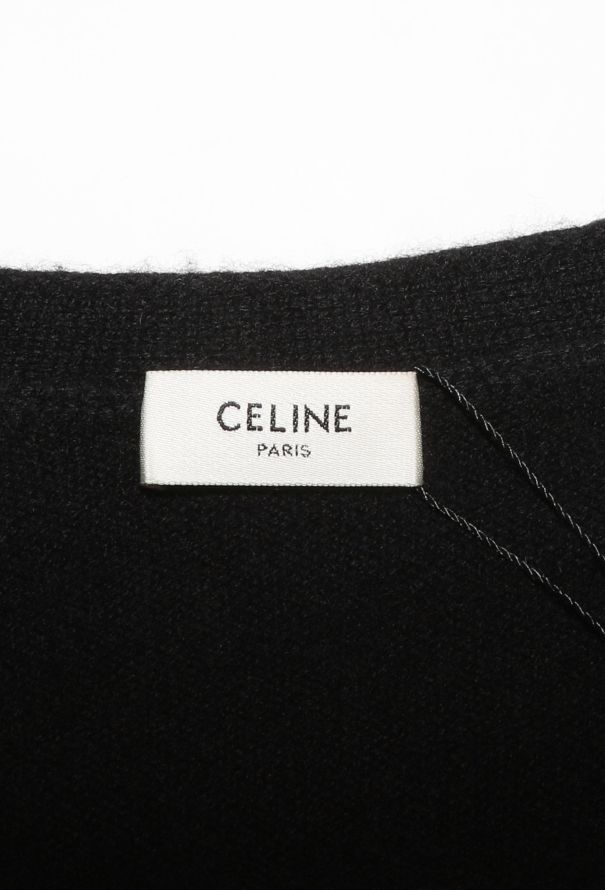 Céline Cashmere Triomphe Chainlink Cardigan - 6