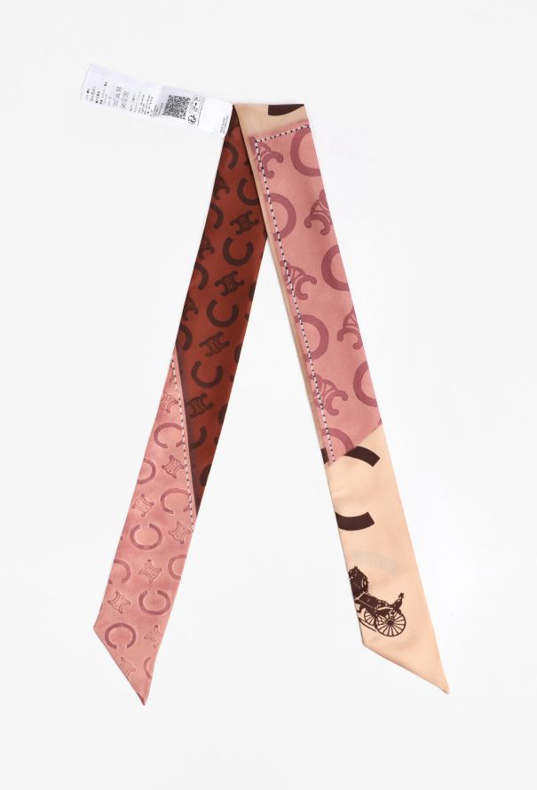 Céline Triomphe Printed Twill Scarf, 2025 - 2