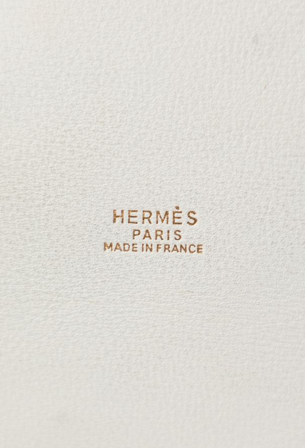 Hermès Vintage White Courchevel Market Bag - 13
