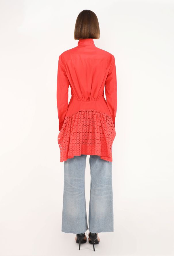 Alaïa Fluted Broderie Anglaise Shirt - 5