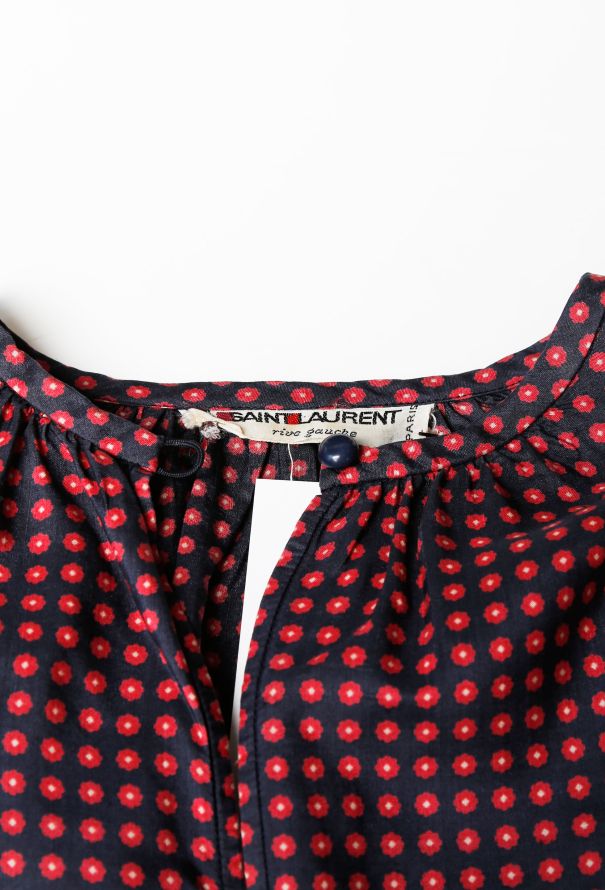 Saint Laurent 70s Floral Print Blouse - 4