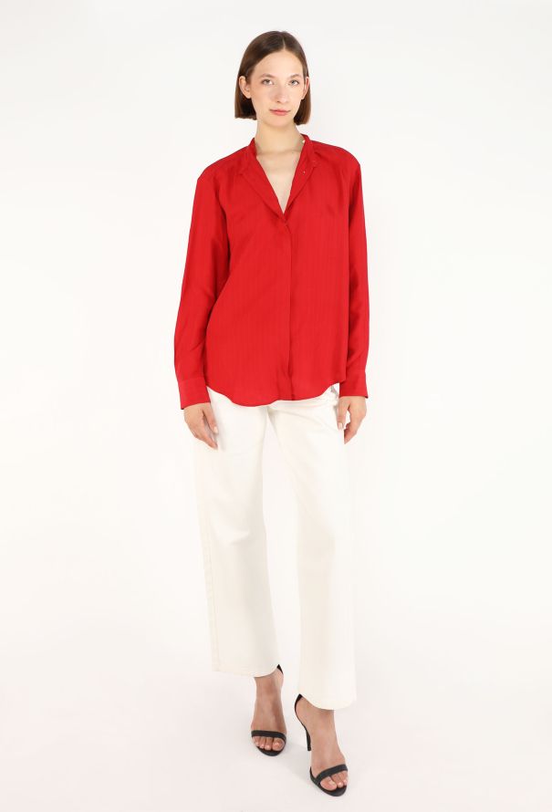 The Row Sienna Striped Crêpe Tunic - 2