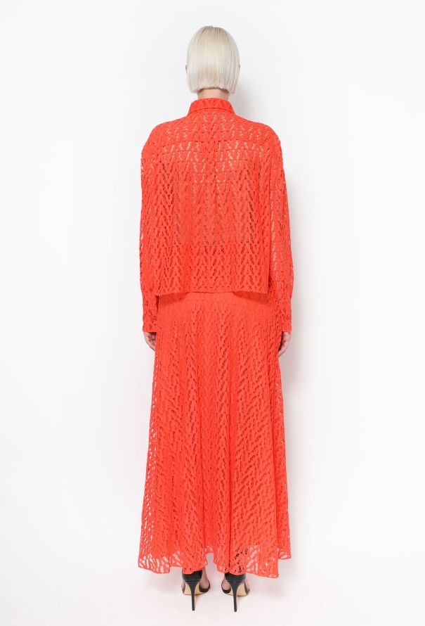 Valentino 2021 Monogram Lace Ensemble - 7