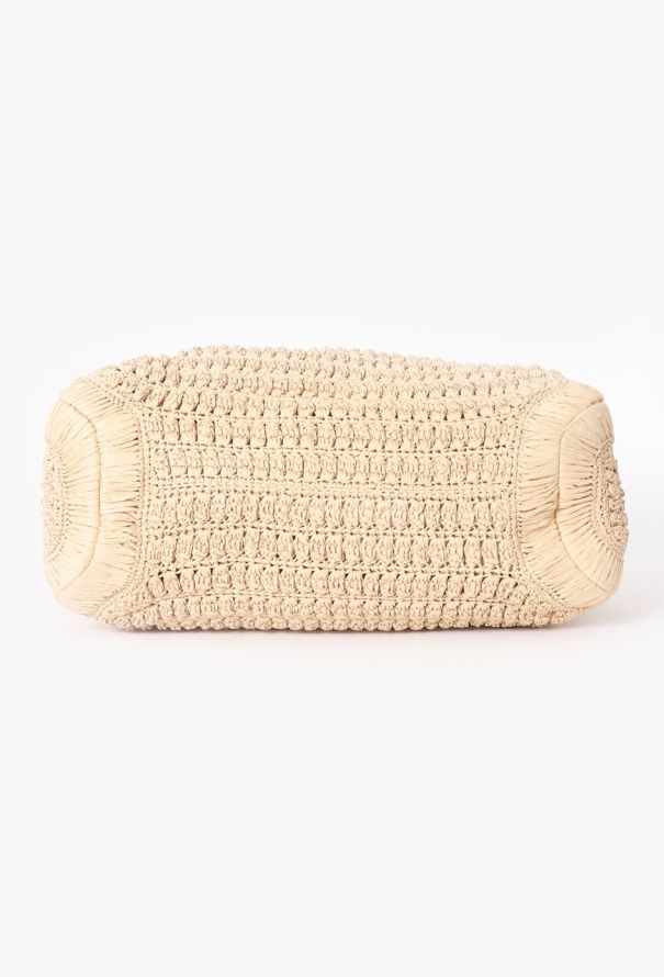 Valentino Beige Raffia Tote Bag - 6