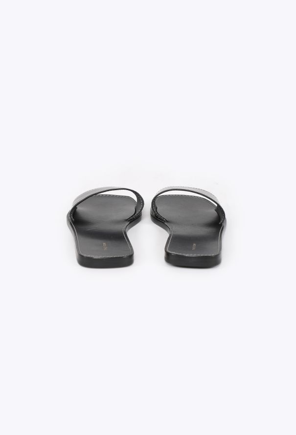 The Row Link Leather Slides, 2024 - 4