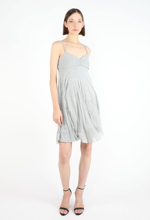 Balenciaga 2007 Heathered Jersey Slip Dress - 3