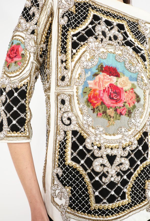 Balmain EXQUISITE F/W 2012 Adorned Leather Top - 3