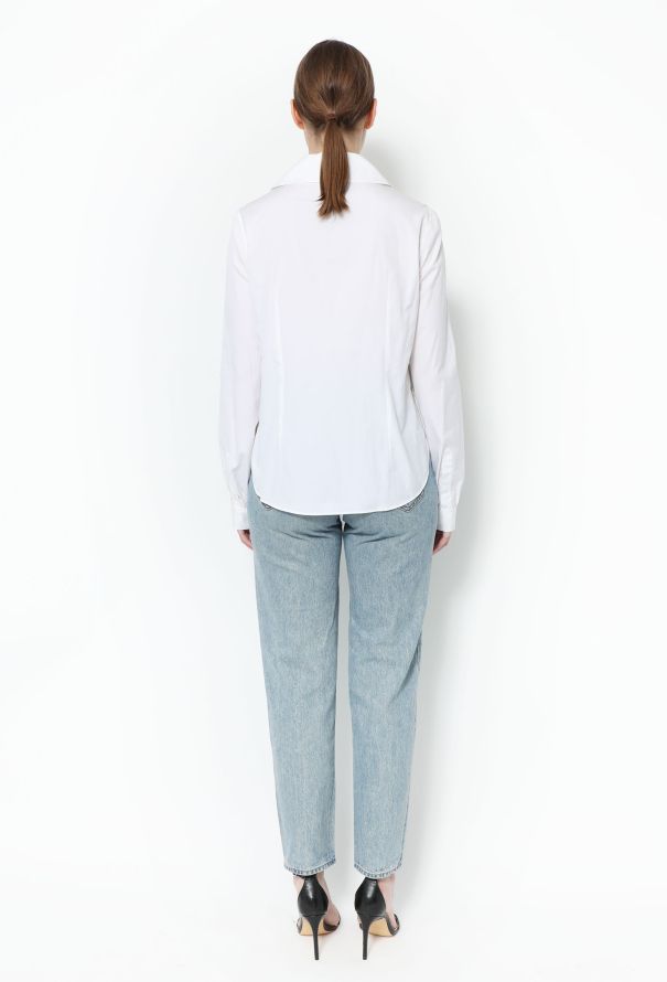 Prada Lace-up Cotton Sailor Top - 3