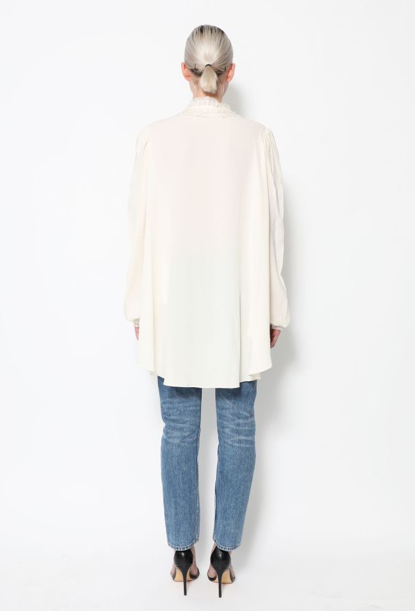 Alexander McQueen 2011 Ruffled Silk Blouse - 4