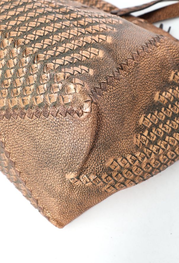 Bottega Veneta S/S 2009 Copper Intrecciato Tote Bag - 10