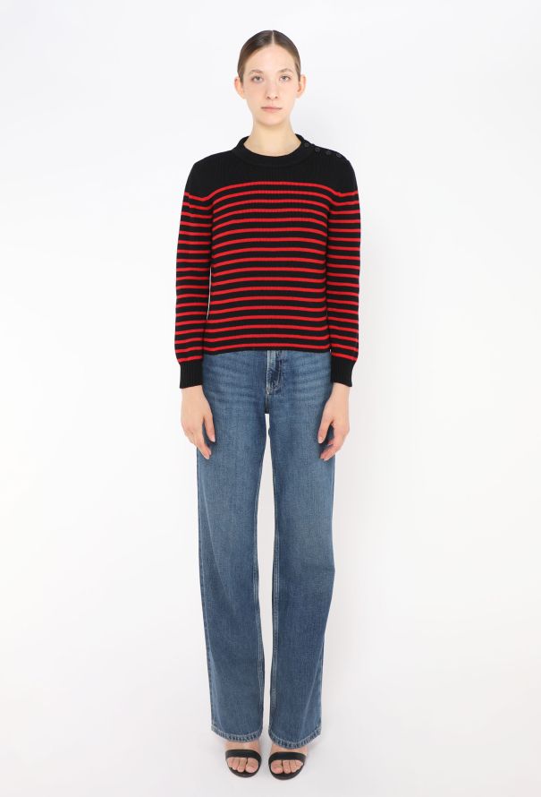 Saint Laurent 2013 Striped Knit Sweater - 2